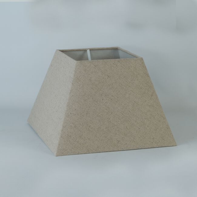 Oatmeal Square Light & Lamp Shade - 10"